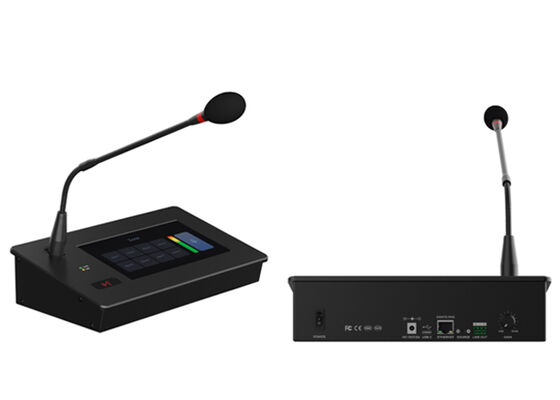 Sistema de micrófono de búsqueda Dante Micrófono de búsqueda pantalla táctil Micrófono de búsqueda Solución de control basada en la web