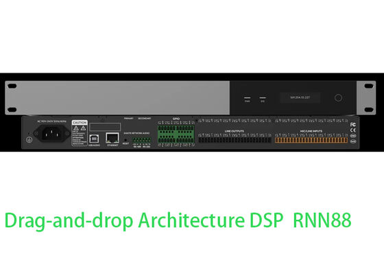 Procesador de Audio Digital Procesador de Señal Digital Procesador DSP de Montaje en Rack | Enrutamiento Flexible 8x8