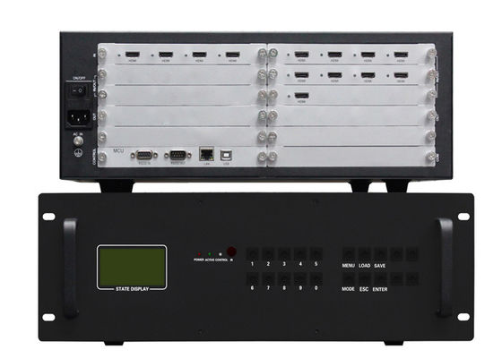4 en 9 fuera de la cubierta video de With 3.5U del regulador de la pared de 3x3 2x2 HDMI