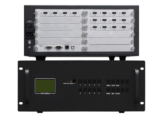 El regulador video 2x2 4 de la pared de HDMI que encajonaba 1080P 3.5U entró la salida 12