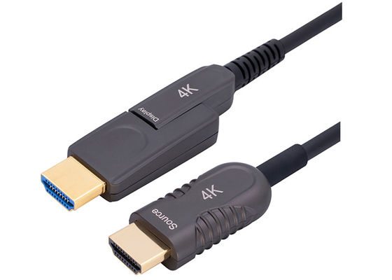 tipo A para mecanografiar a cable de fribra óptica de D 4K HDMI HDMI activo 2,0