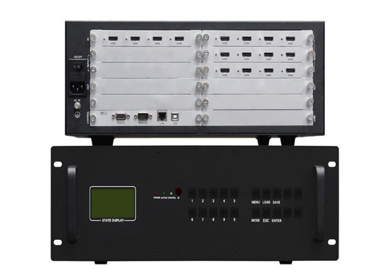 3.5U que encajona el regulador video modular 3x4 de la pared con la fuente de alimentación dual