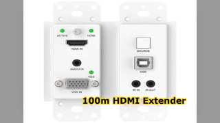 Extensor HDBaseT 100m HDMI Audio Vídeo